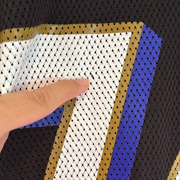 Reebok Baltimore Ravens Michael Oher #74 jersey in black, purple, white, & gold - Picture 9 of 16